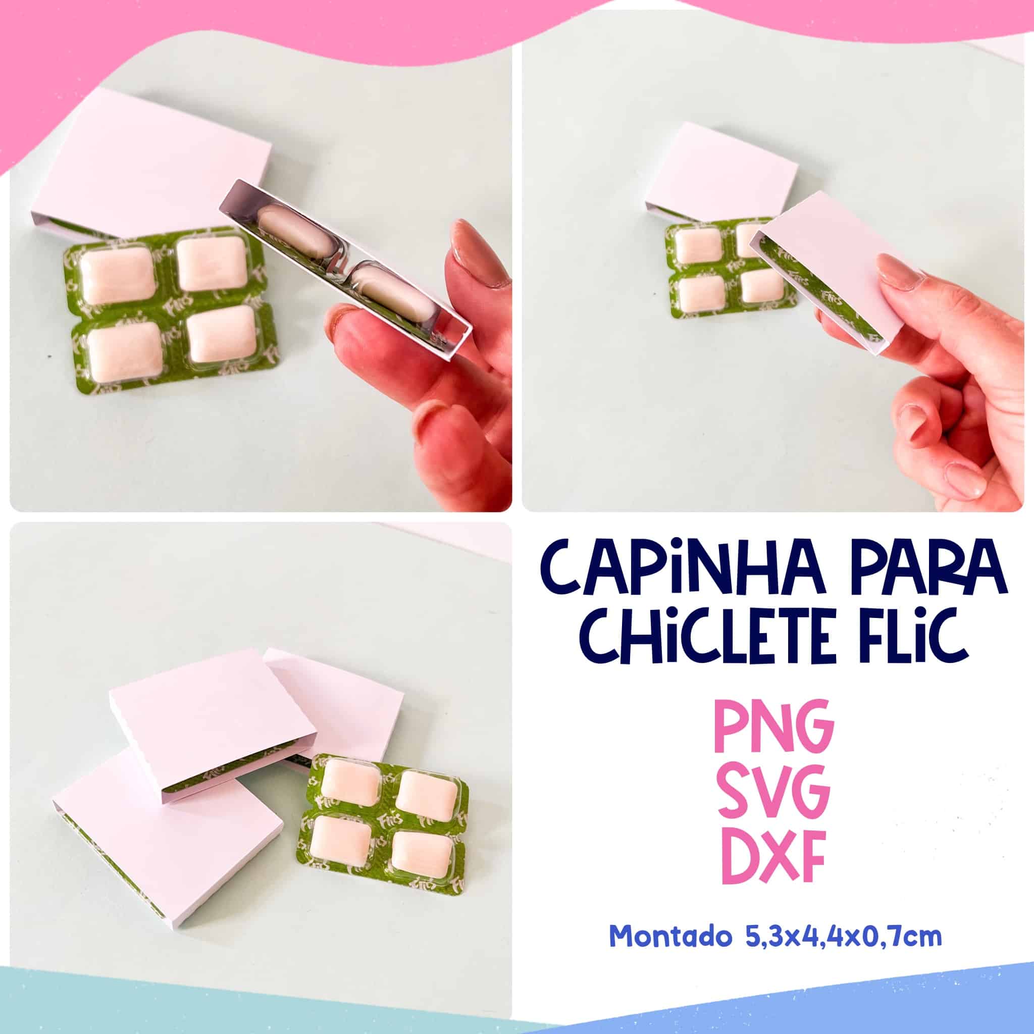 Arquivo Digital Molde Unit Rio Capinha Para Chiclete Flic Ilustra Cin