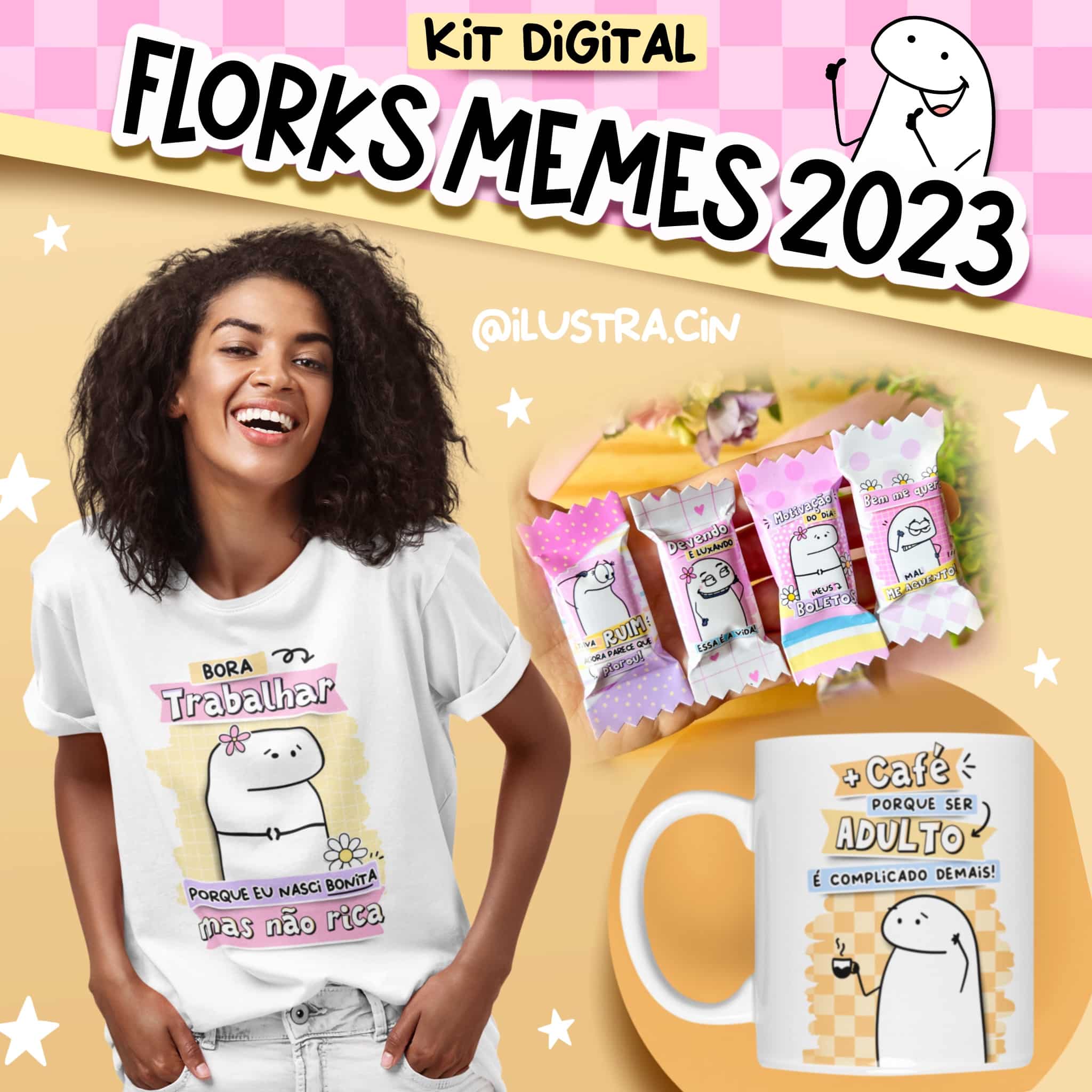 Kit Digital Dia dos Namorados Flork Meme